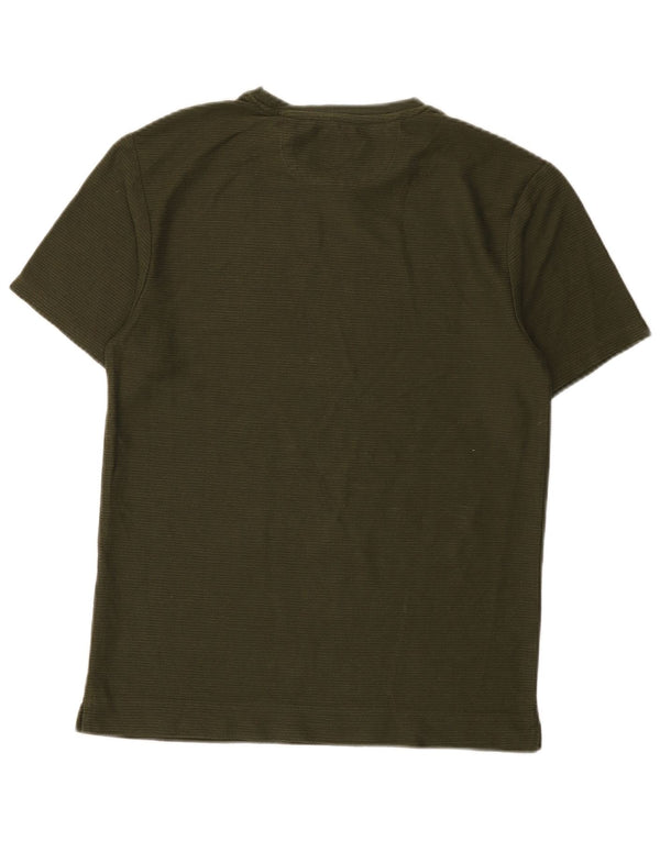 Zara Herren T-Shirt Top Small Grün
