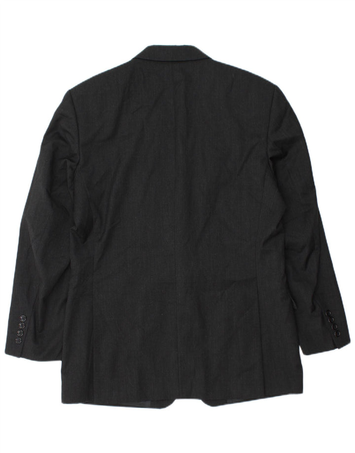 Pierre Cardin Herren-Blazer mit 2 Knöpfen, UK 38, Mittelschwarz, Schurwolle