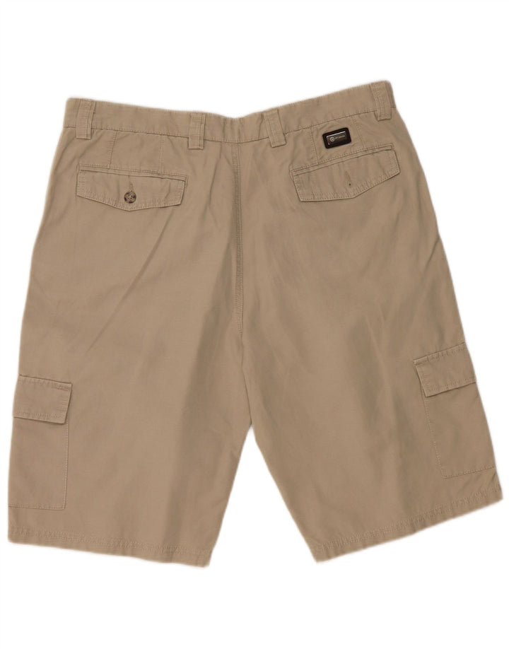 IVY OXFORD Herren Cargoshorts IT 52 XL W38 Beige Baumwolle