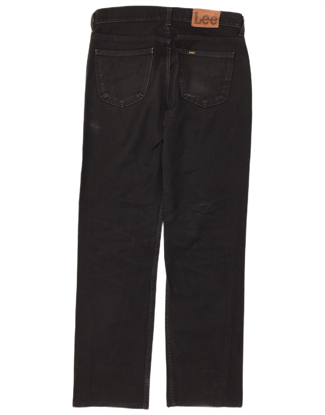 LEE Herren Seattle Straight Jeans W34 L33 Schwarze Baumwolle