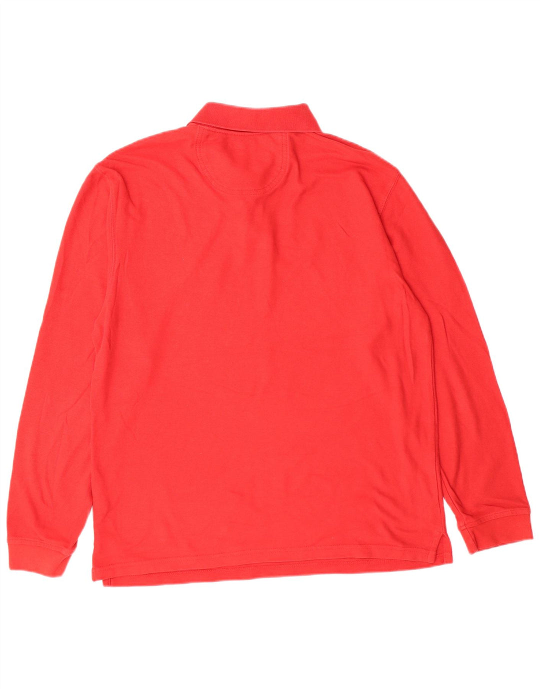 Izod Herren-Langarm-Poloshirt aus mittelrotem Polyester