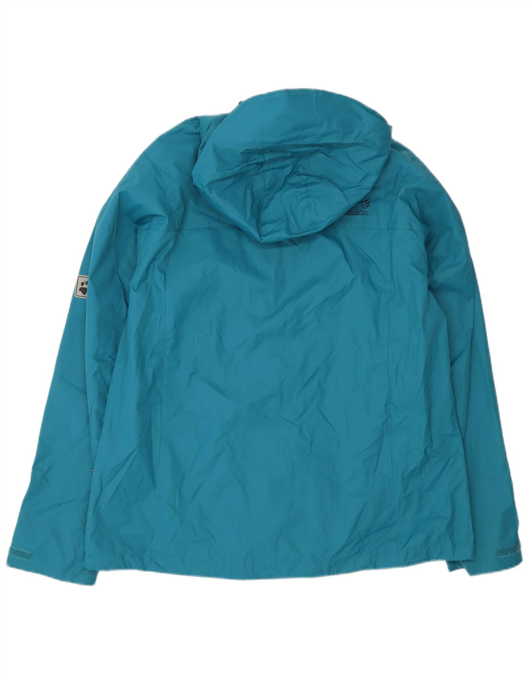 JACK WOLFSKIN Damen Regenjacke mit Kapuze UK 18/20 XL Blau Polyamid