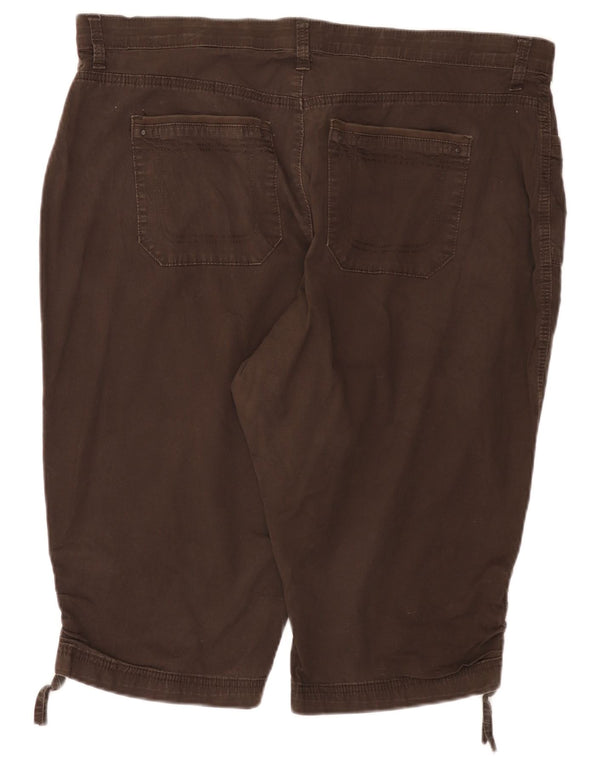 Lee Womens Casual Shorts US 20 3XL W40 Braune Baumwolle