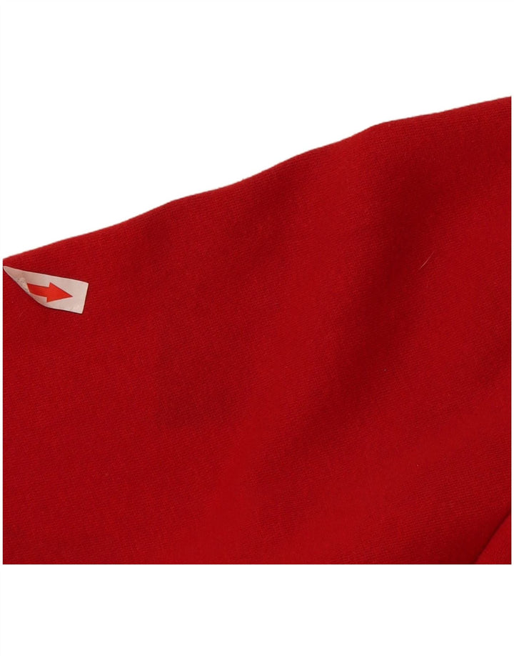 Adidas Herren Kapuzenpullover aus mittelroter Baumwolle
