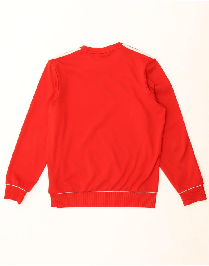 Adidas Herren Climawarm Sweatshirt Pullover UK 38/40 Mittelrotes Polyester