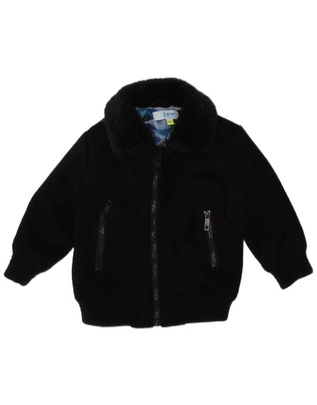Ted Baker Bomberjacke für Baby-Jungen, 12–18 Monate, schwarzes Polyester