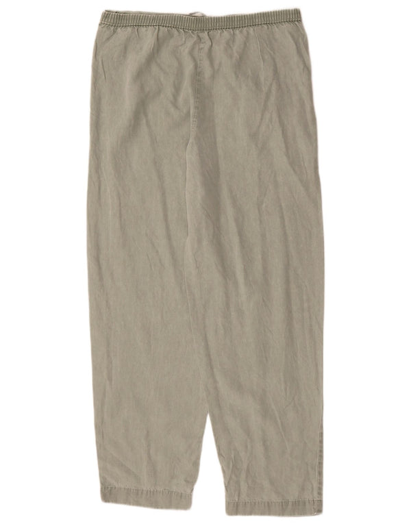 Marks & Spencer Womens Loose Fit Hose UK 12 Medium W32 Grünes Lyocell