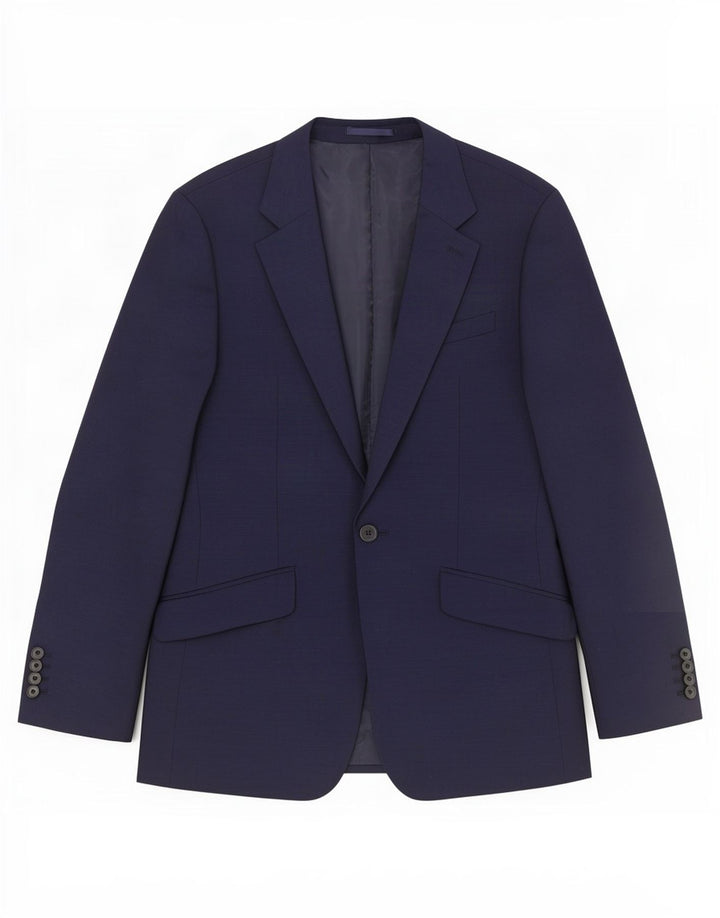 Reiss Herren-Blazer mit 1 Knopf, UK 36, Größe S, marineblaue Wolle