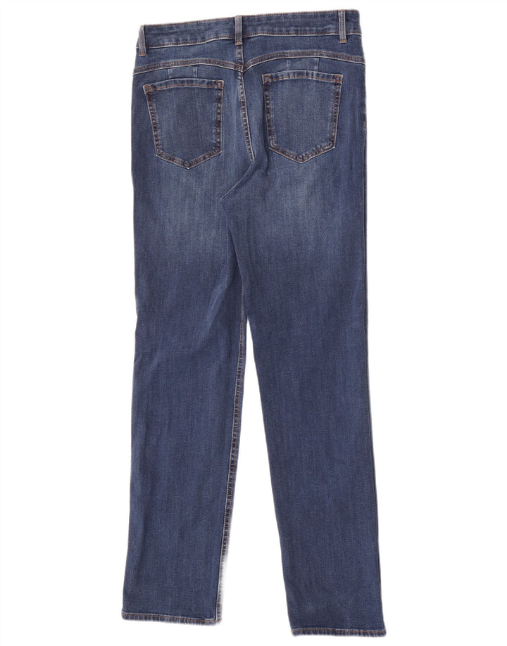 Marks & Spencer Damen The Magic Slim Jeans UK 12 Medium W30 L30 Blau