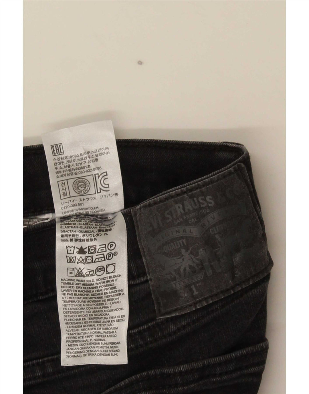 Levi's Herren 541 Straight Jeans W32 L32 Graue Baumwolle