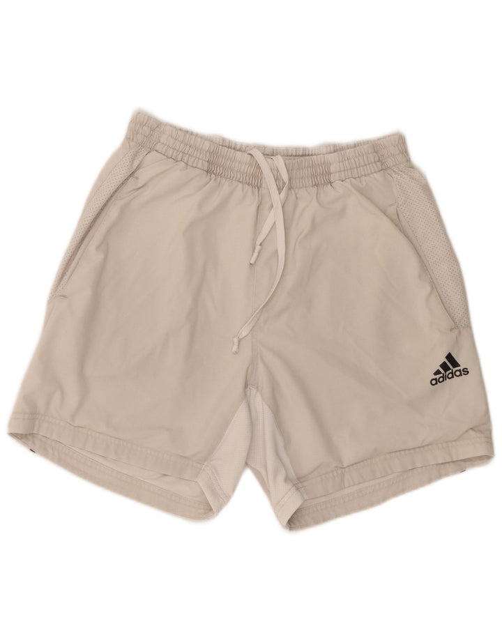 Adidas Herren Sportshorts mittelgraues Polyester
