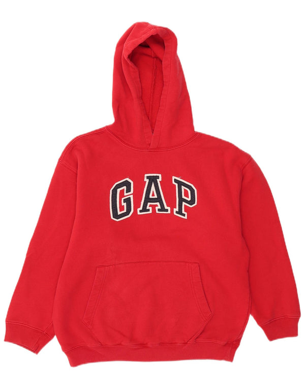 Gap Kapuzenpullover mit Grafik für Jungen, 9–10 Jahre, große rote Baumwolle