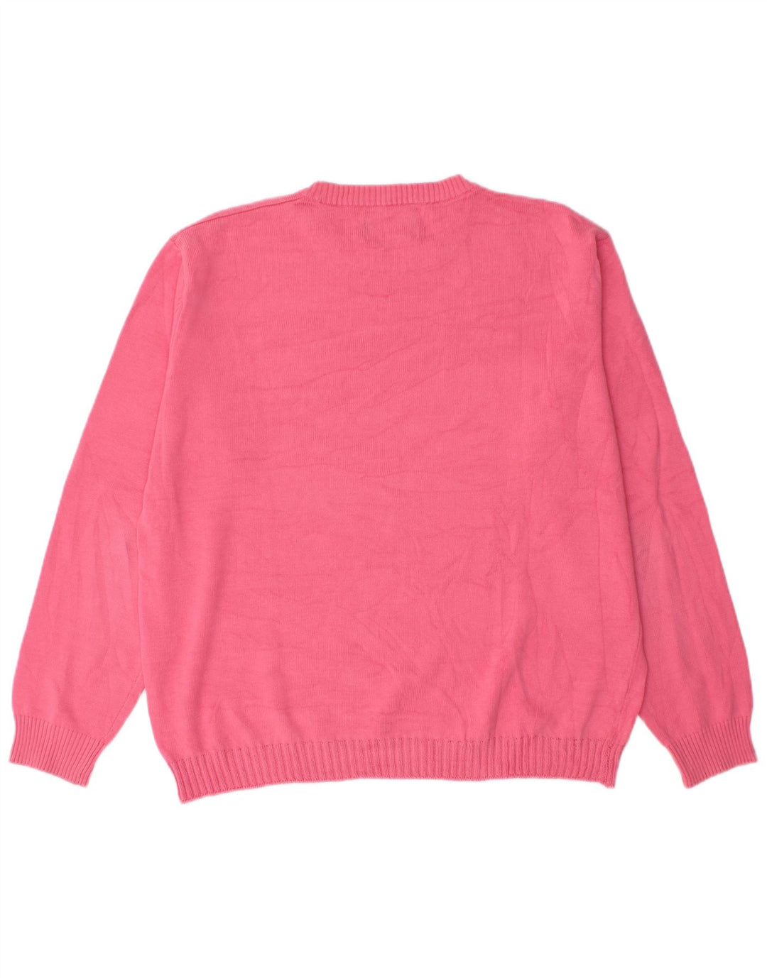 Marlboro Classics Herren-Pullover mit Rundhalsausschnitt, groß, rosa Baumwolle