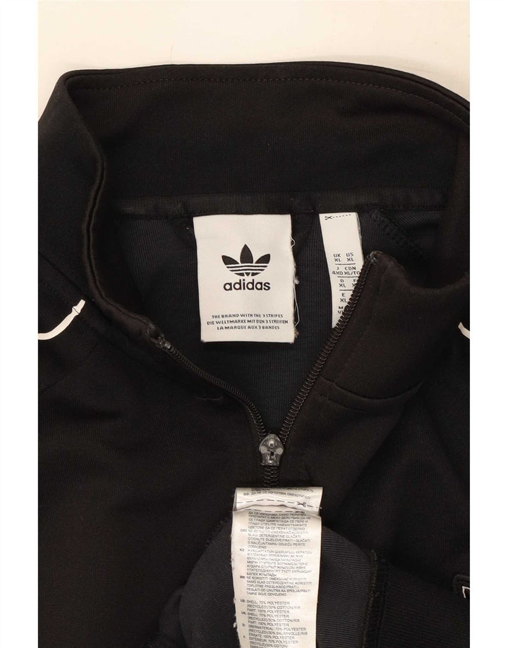Adidas Herren Trainingsanzug Top Jacke XL Schwarz Polyester