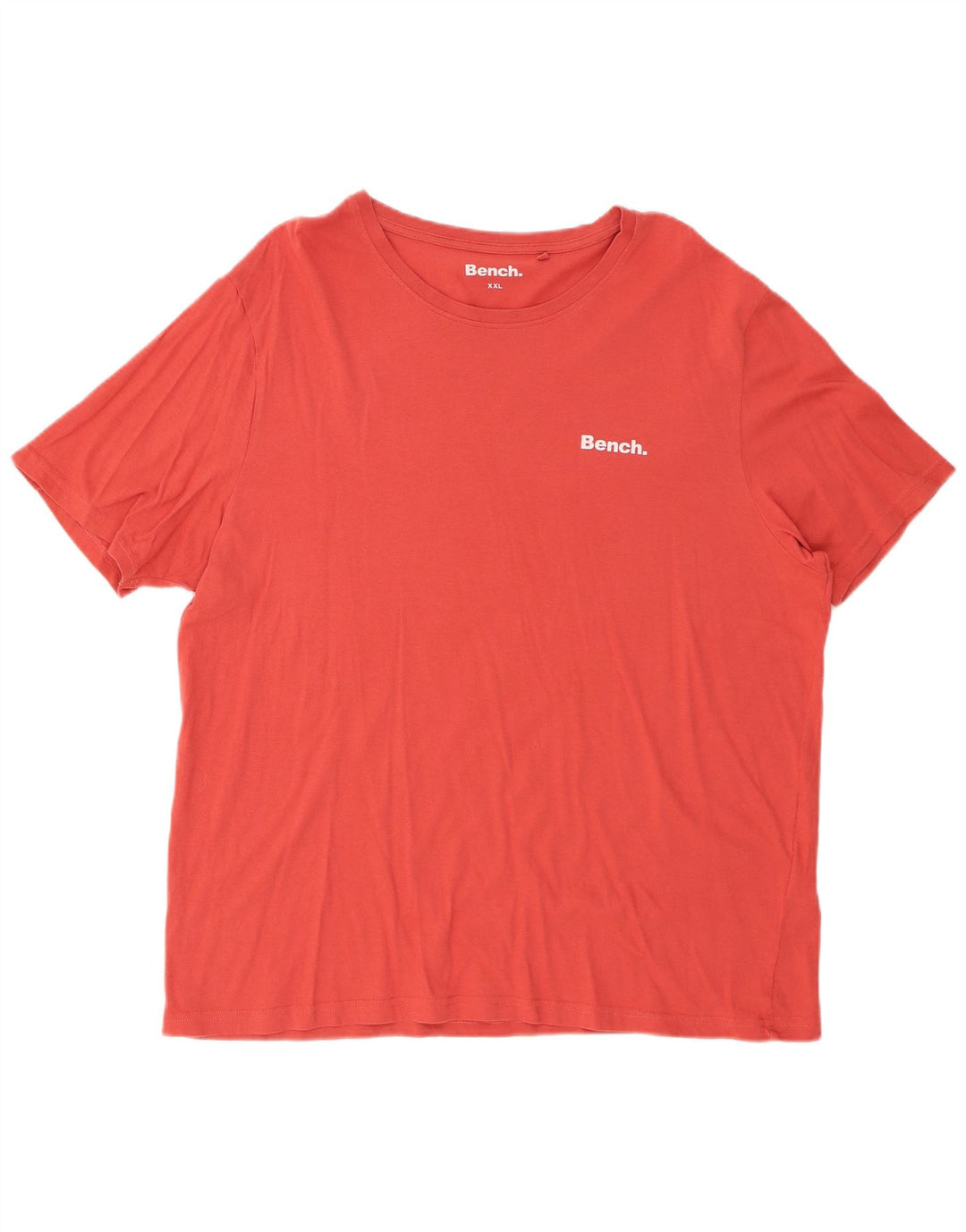 BENCH Damen T-Shirt Top UK 20 2XL Rote Baumwolle
