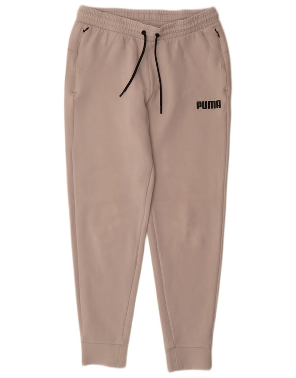 Puma Damen Trainingshose Jogger UK 14 Mittelbeige Baumwolle
