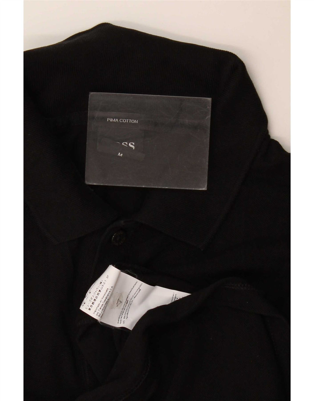 Hugo Boss Herren Poloshirt Mittelschwarze Baumwolle
