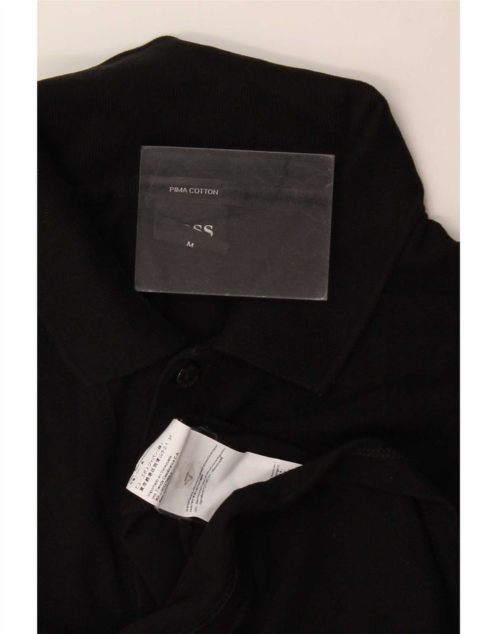 Hugo Boss Herren Poloshirt Mittelschwarze Baumwolle