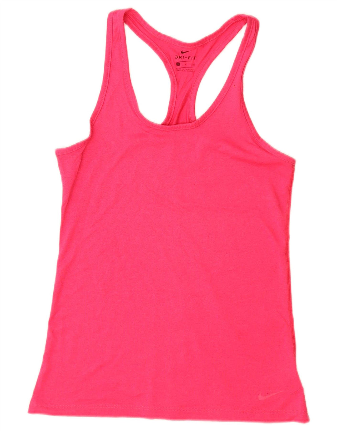 Nike Damen Dri Fit Weste Top UK 8 Small Rosa Polyester