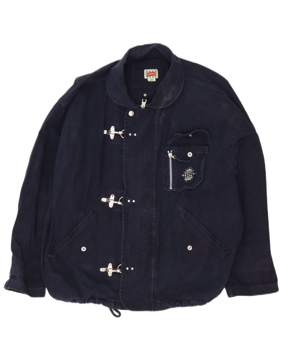 Energie Herren Loose Fit Utility Jacke UK 40 Large Marineblau
