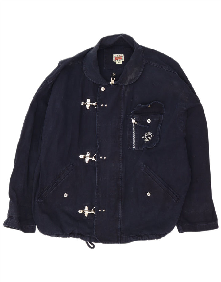 Energie Herren Loose Fit Utility Jacke UK 40 Large Marineblau