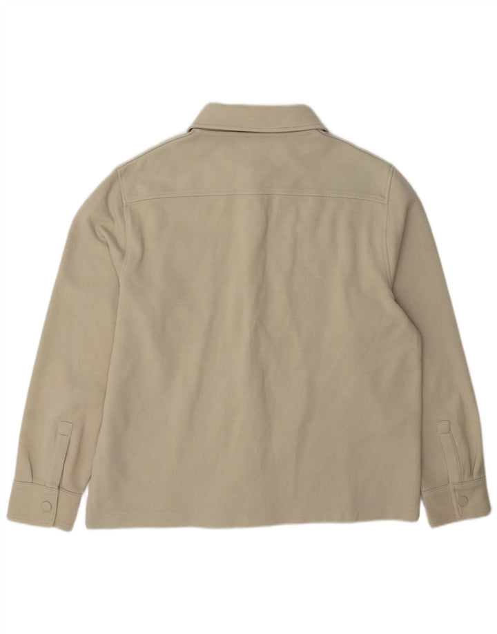 Marks & Spencer Herren Autograph Bomberjacke UK 40 Large Beige Polyester