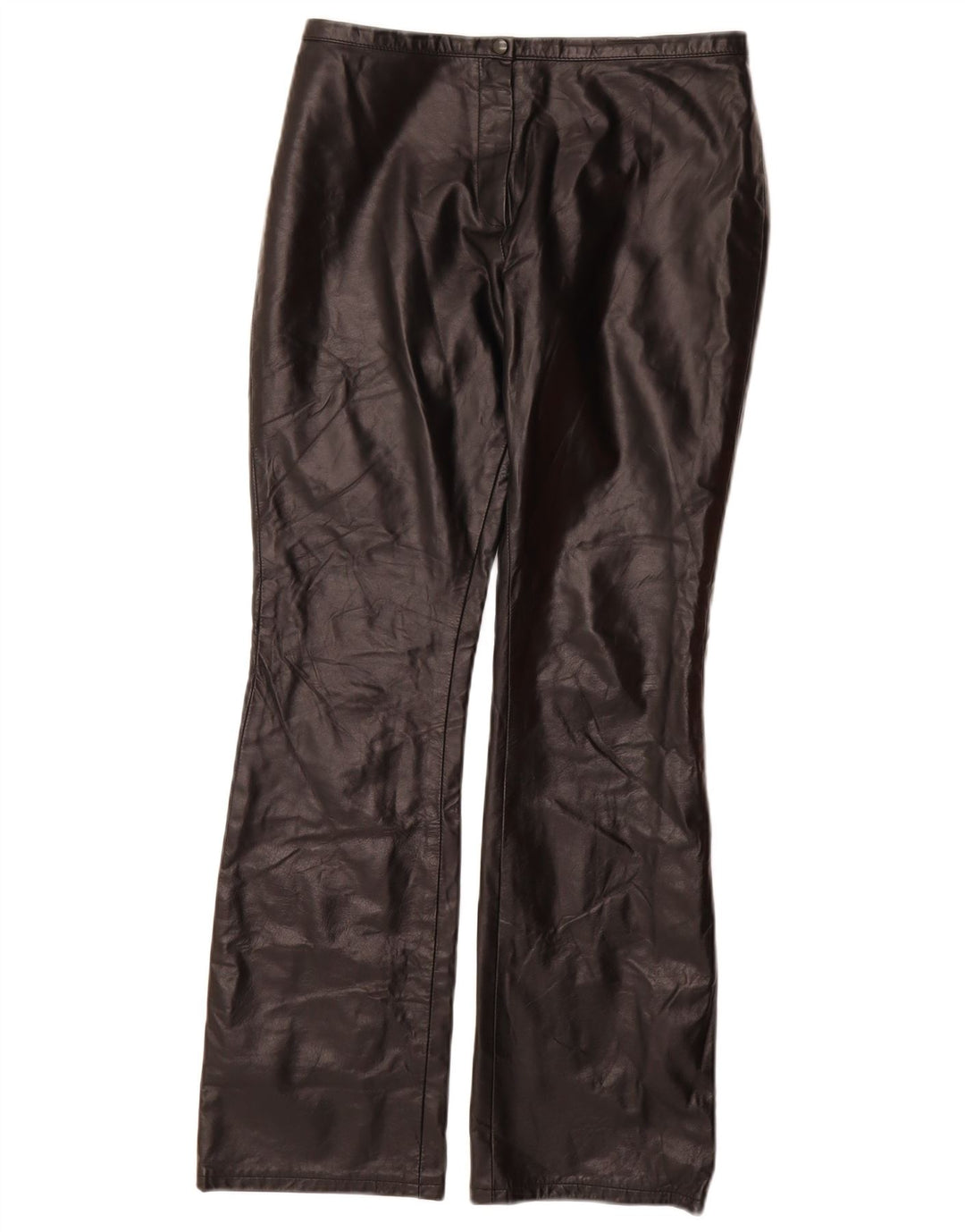 VINTAGE Damen Bootcut Freizeithose US 9 Medium W28 L30 Schwarz