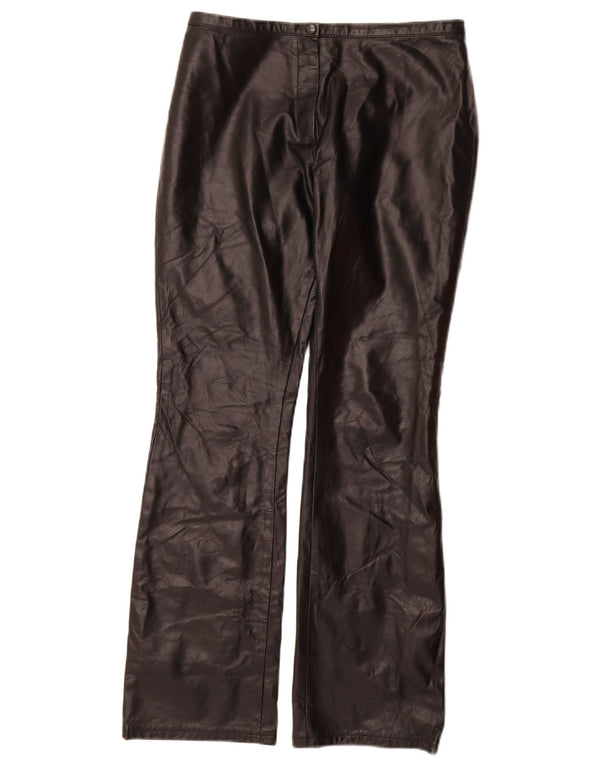 VINTAGE Damen Bootcut Freizeithose US 9 Medium W28 L30 Schwarz