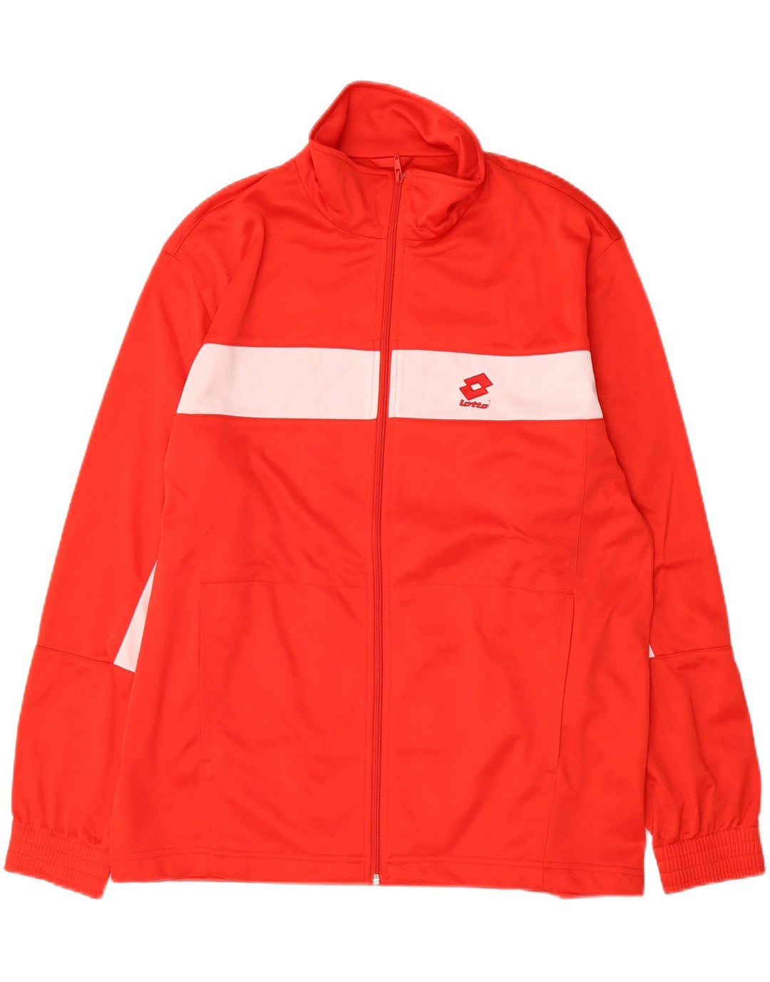 Lotto Herren-Trainingsanzug-Top-Jacke, groß, rot, Farbblock