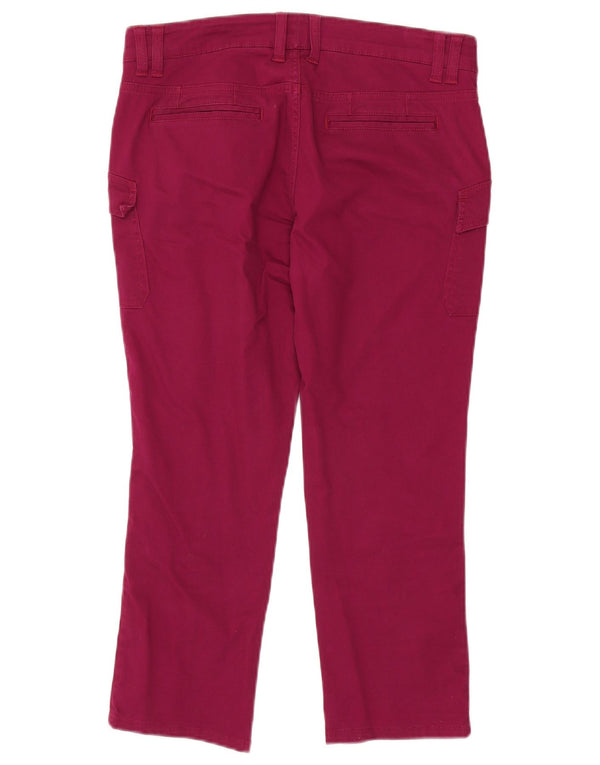 White Stuff Damen Crop Straight Casual Hose UK 10 Small W32 L23 Pink