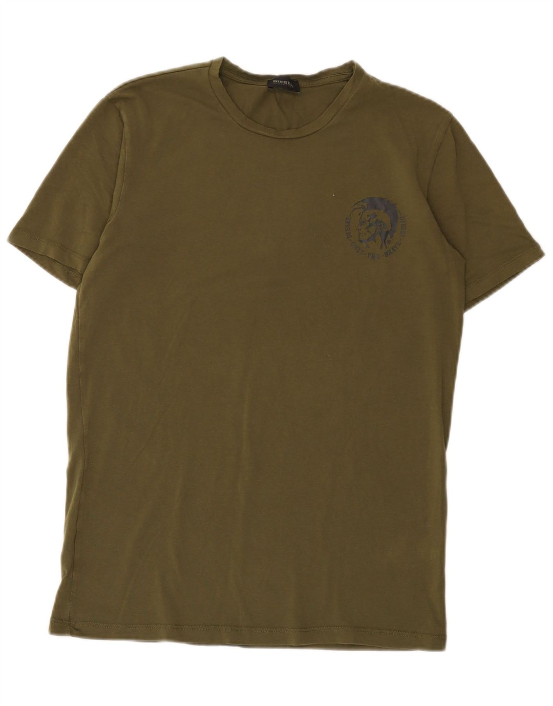 Diesel Herren T-Shirt Top Medium Khaki