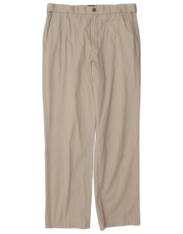Marks & Spencer Herren gerade Chinohose W34 L33 Beige Baumwolle
