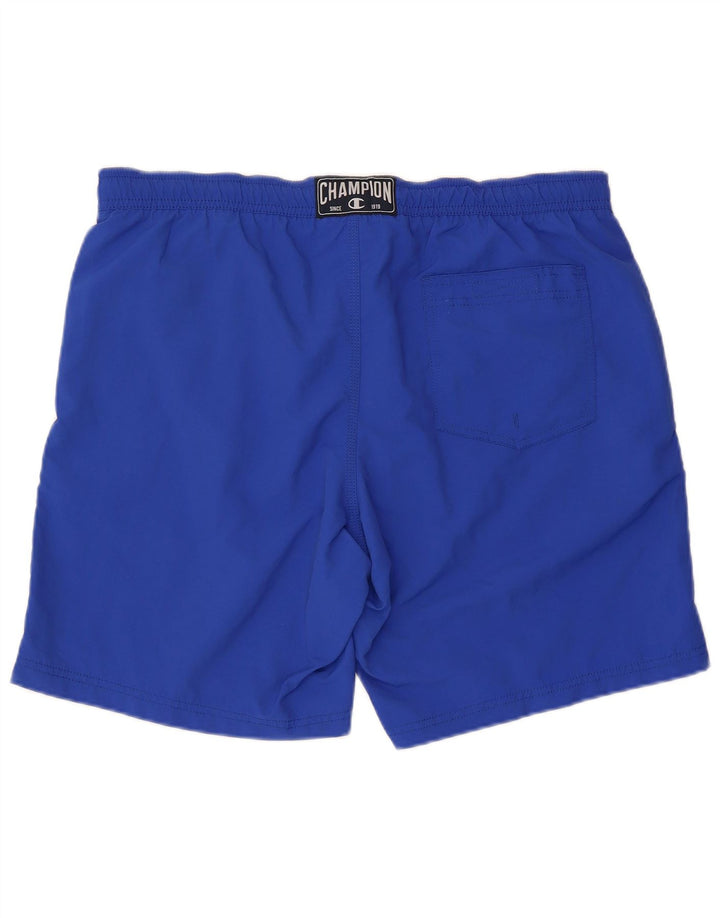 CHAMPION Herren Badeshorts mit Grafik, 2XL, Blau, Polyester