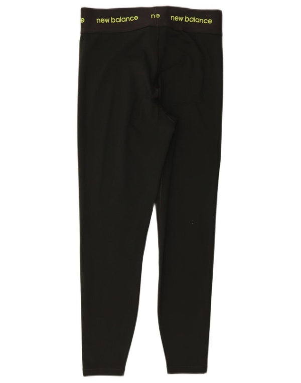 NEW BALANCE Damen Grafik-Leggings UK 12 Medium Khaki Polyester