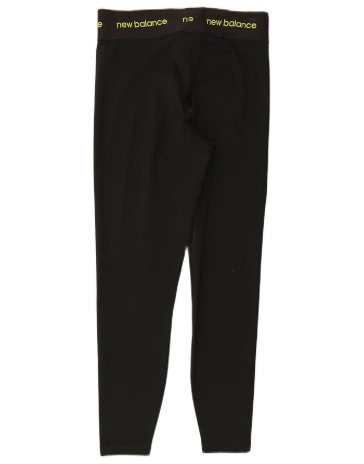 NEW BALANCE Damen Grafik-Leggings UK 12 Medium Khaki Polyester
