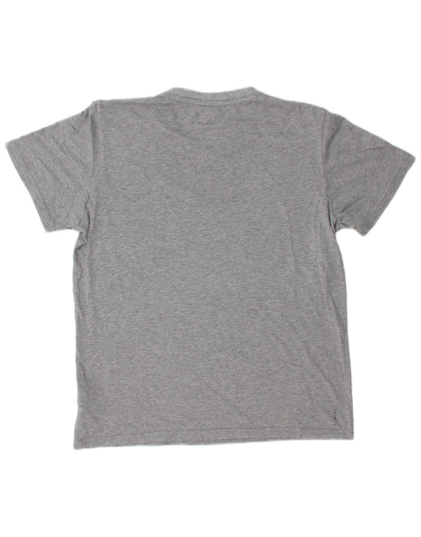 Adidas Mens T-Shirt Top Medium Grey Cotton
