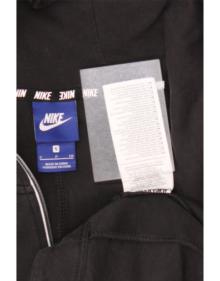 NIKE Damen-Kapuzenpullover in Übergröße mit grafischem Reißverschluss und Reißverschluss, Gr. 10, Größe S, Schwarz