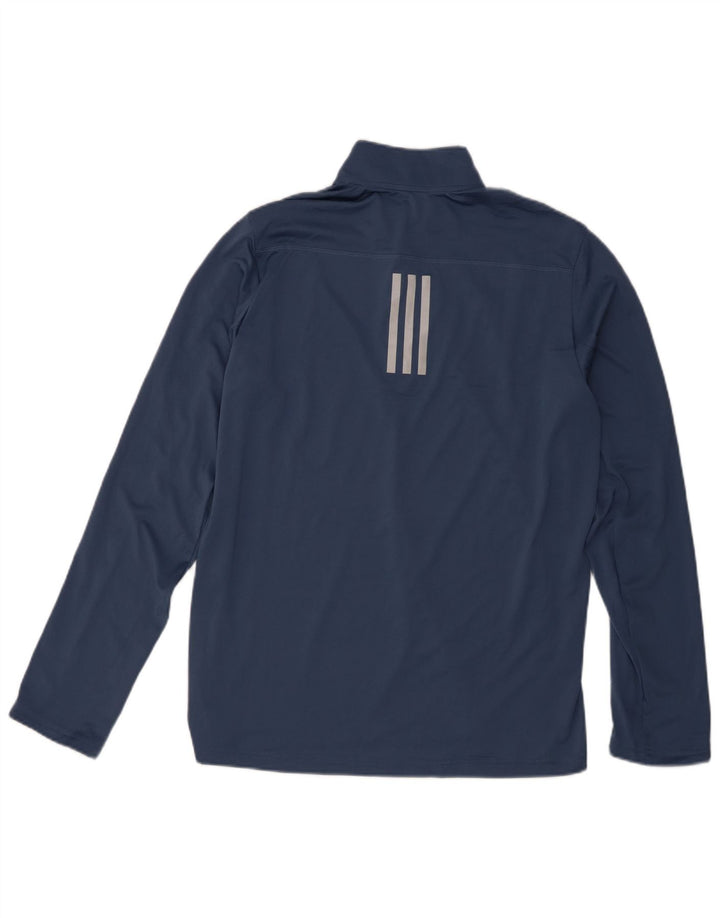 Adidas Herren Aeroready Zip Neck Pullover Trainingsanzug Top Medium Marineblau