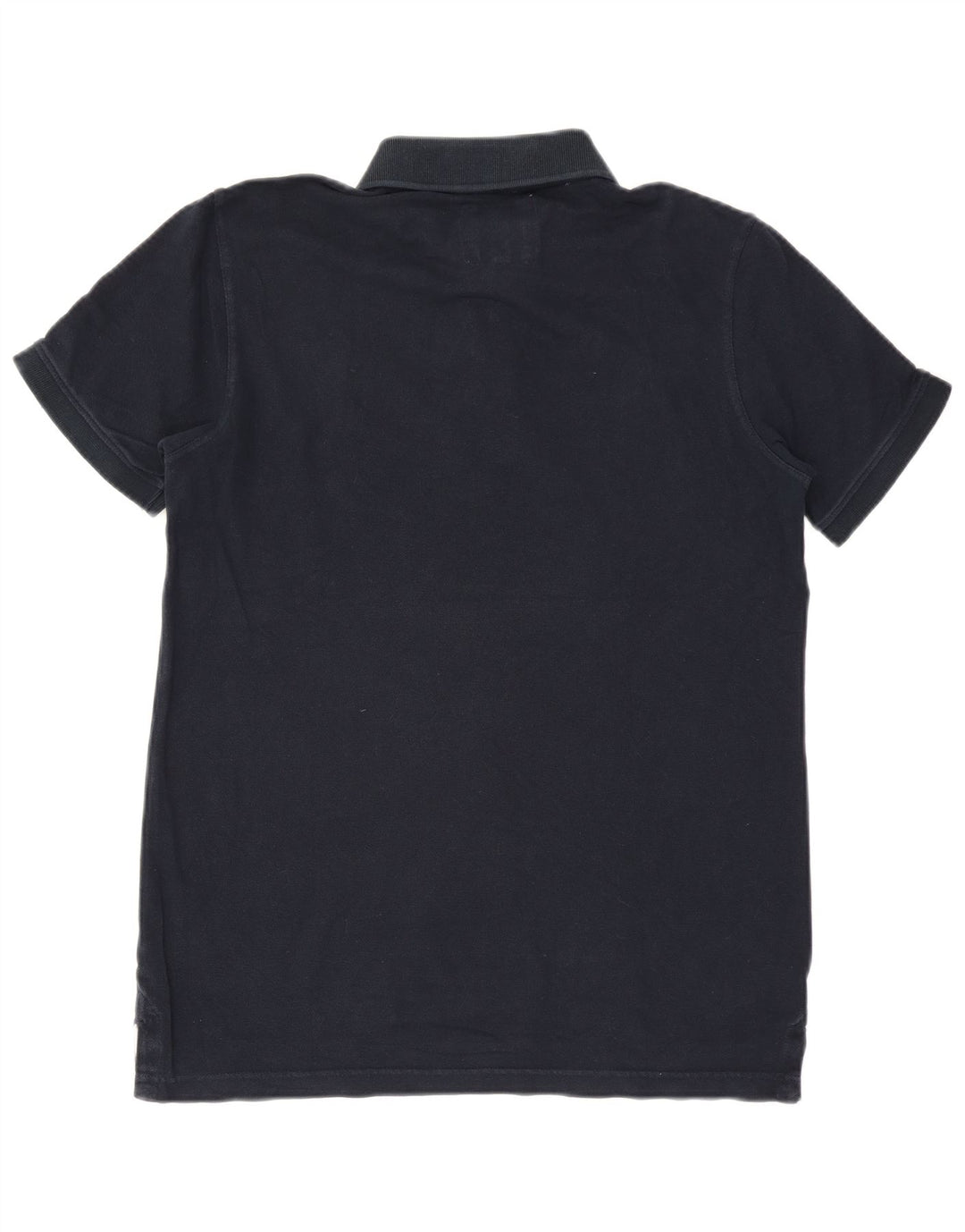 Crew Clothing Herren-Poloshirt aus mittelblauer Baumwolle