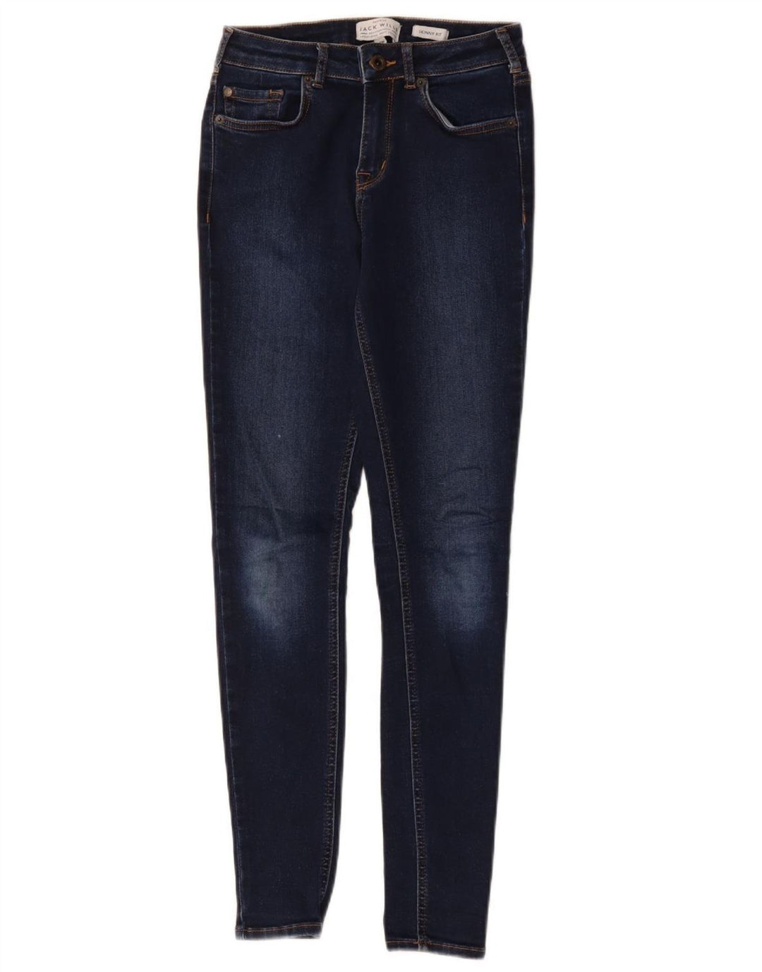 Jack & Jones Damen Skinny Jeans W26 L28 Marineblau Polyester