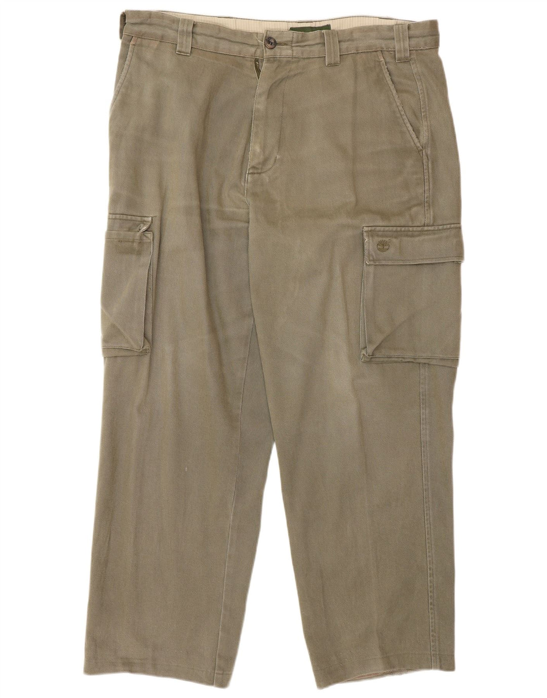 Timberland Herren gerade Cargohose W36 L27 Beige Baumwolle