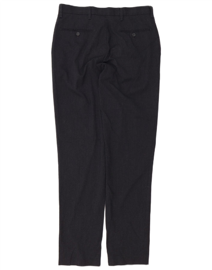 Marks & Spencer Slim Chino-Hose für Herren, W32, L33, grau, Polyester