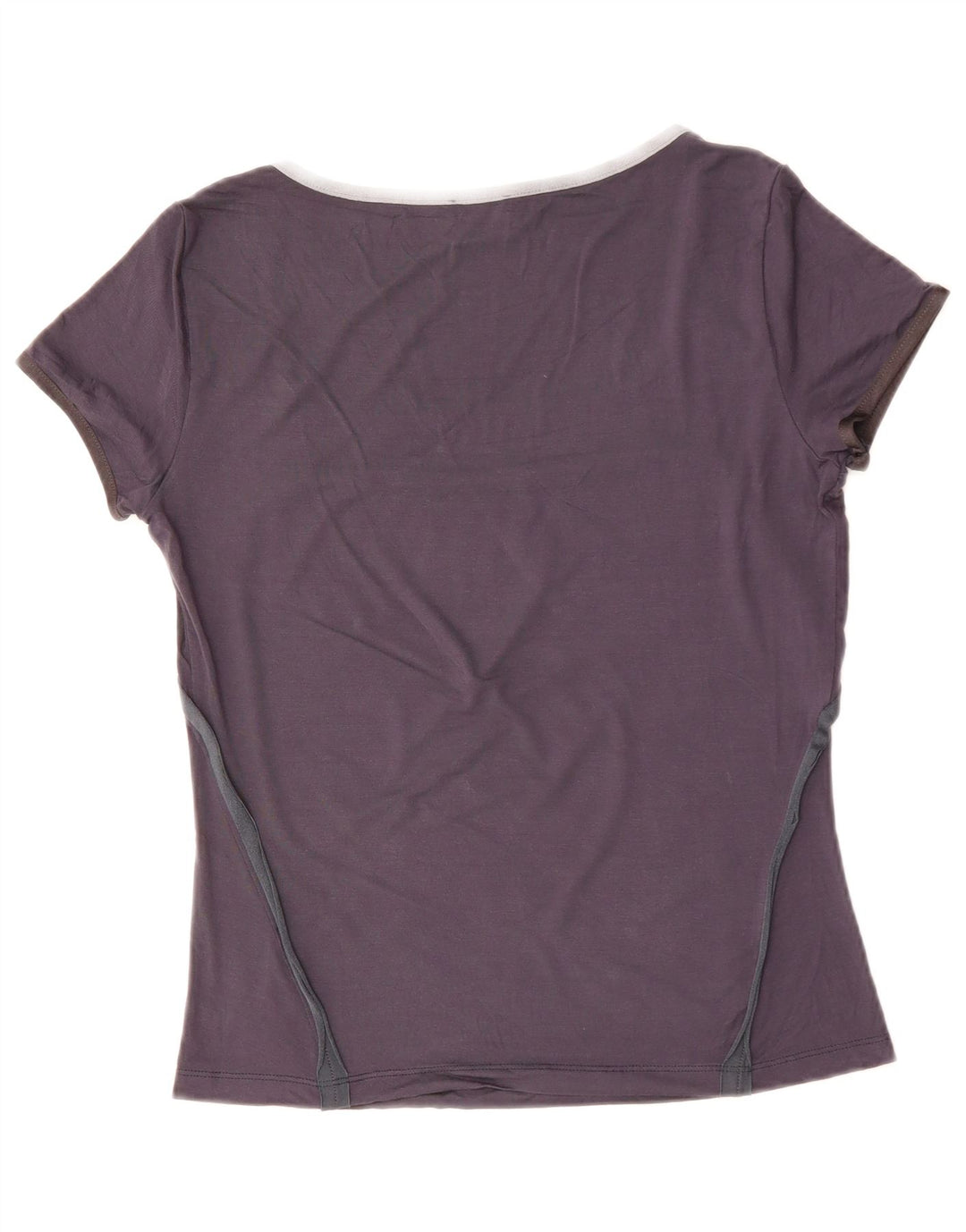 CERRUTI 1881 Damen T-Shirt Top UK 12 Medium Marineblau Viskose