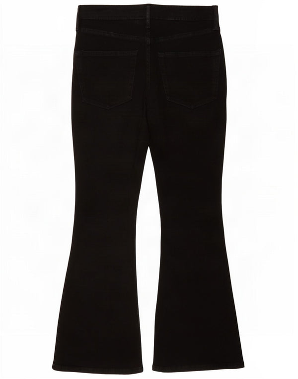 Topshop Womens Jamie Flared Jeans W30 L30 Black Cotton