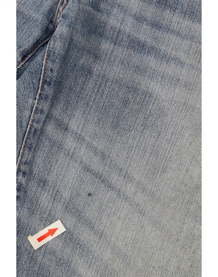 HUGO BOSS Herren Distressed Denim Shorts W36 Large Blau