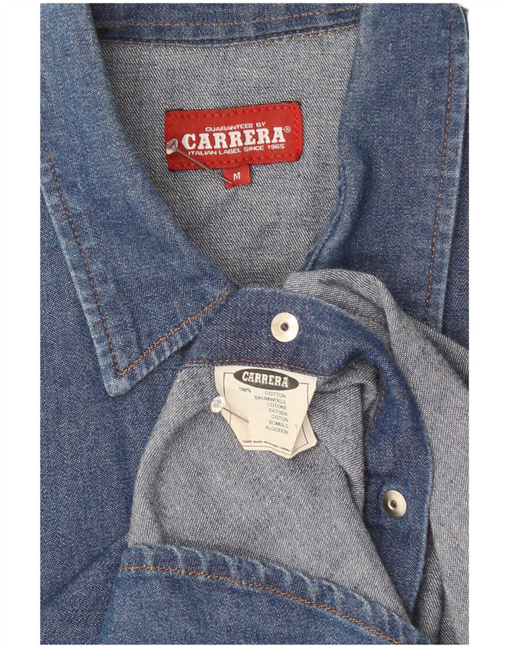 Carrera Herren-Jeanshemd aus mittelblauer Baumwolle