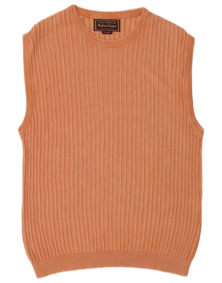 MARLBORO CLASSICS Herren Weste Tank Top 2XL Orange Baumwolle