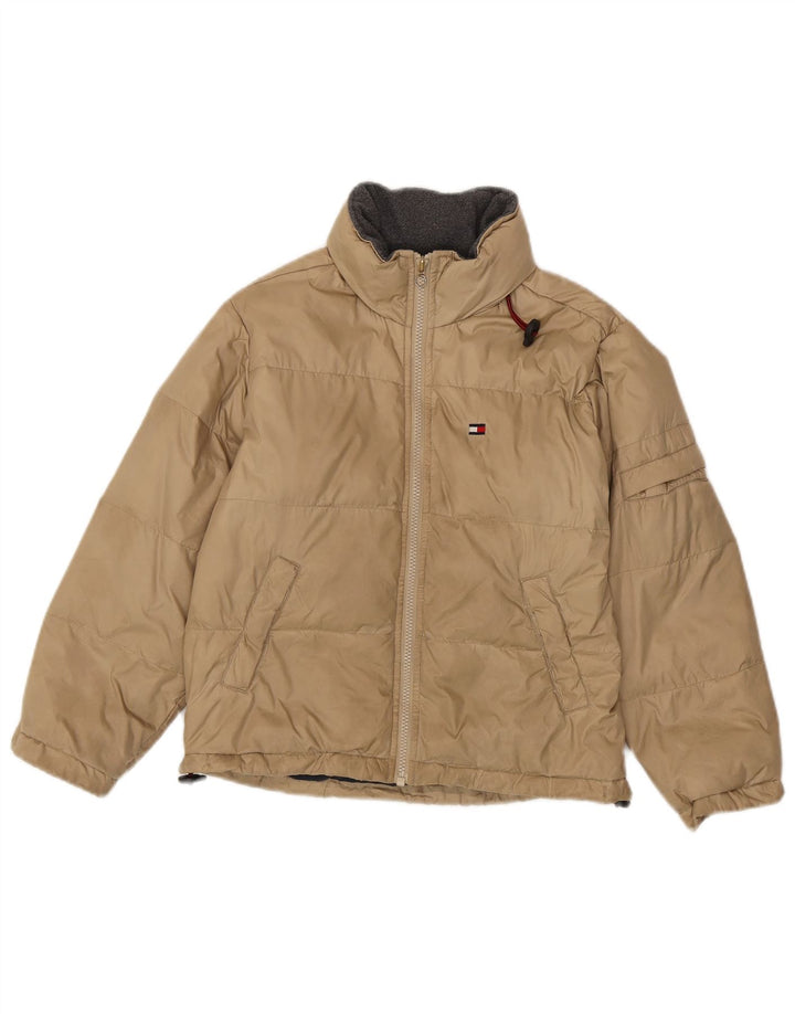 Tommy Hilfiger Wattierte Jacke für Jungen, 7–8 Jahre, XS, Beige, Nylon