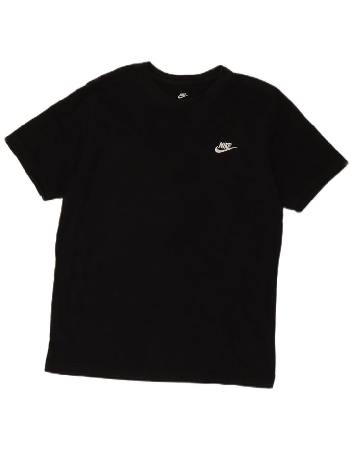 Nike Herren T-Shirt Top Medium Schwarz Baumwolle
