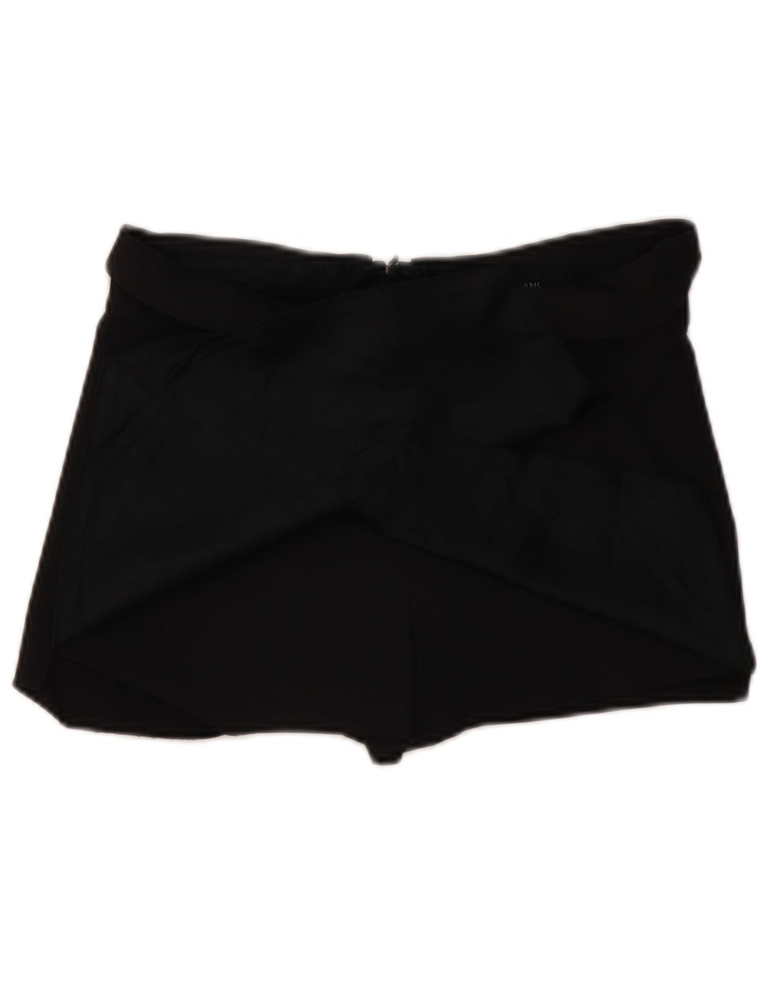 ZARA Damen Skort UK 8 Small Schwarz Acetat